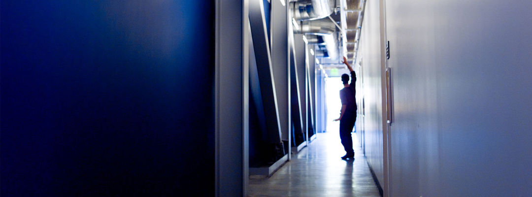 UCSC Science building hallway